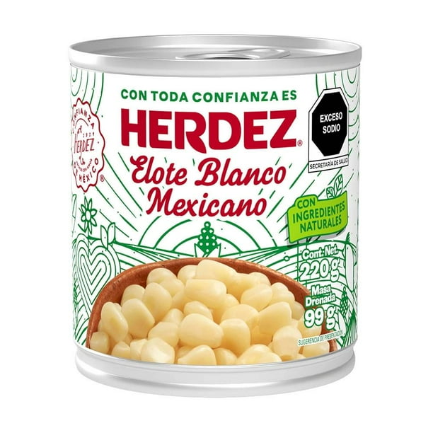 Granos de elote Herdez blanco 220 g