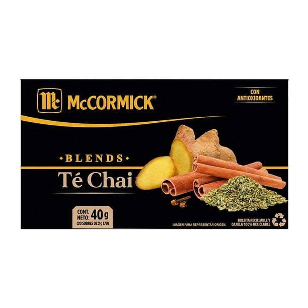 Té McCormick blends chai 20 sobres