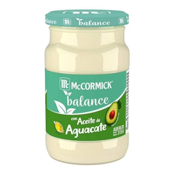 Aderezo de mayonesa McCormick Balance con aceite de aguacate 315 g