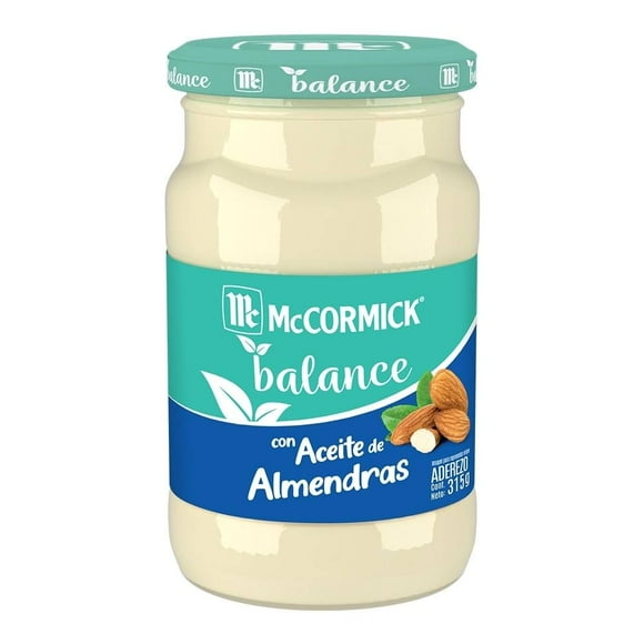 Aderezo de mayonesa McCormick Balance con aceite de almendras 315 g