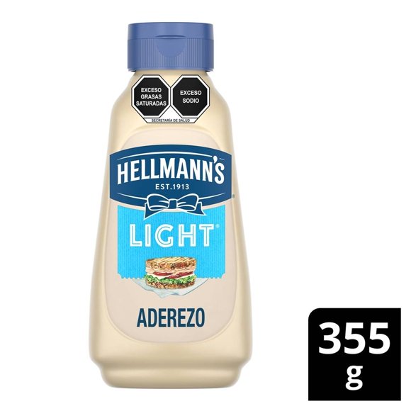 Mayonesa Hellmann's squeeze light 355 g