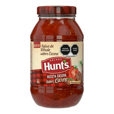 Salsa de tomate Hunts receta casera sabor carne 380 g