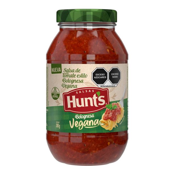 Salsa de tomate Hunts estilo bolognesa vegana 380 g