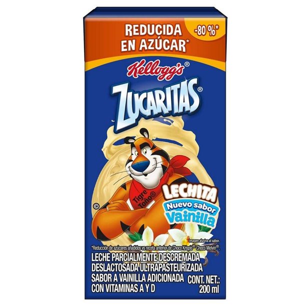 Leche Kellogg's Zucaritas sabor a vainilla 200 ml