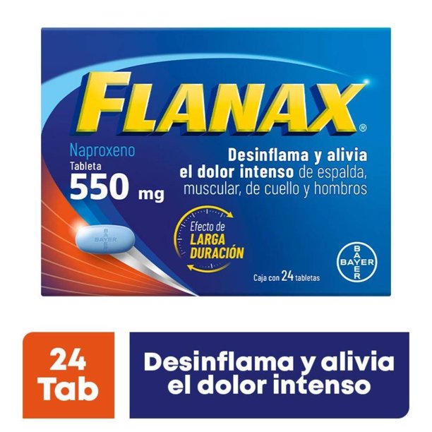 Flanax 550 mg 24 tabletas
