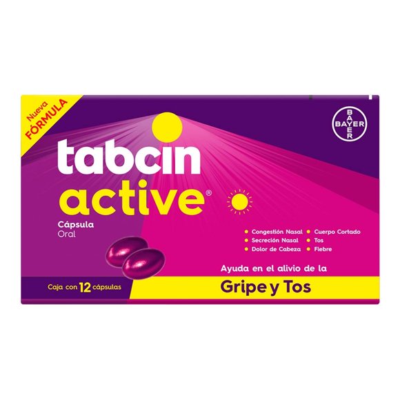 Tabcin Active 12 cápsulas