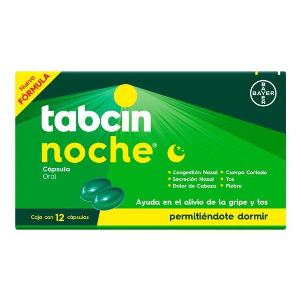 Tabcin Noche 12 cápsulas