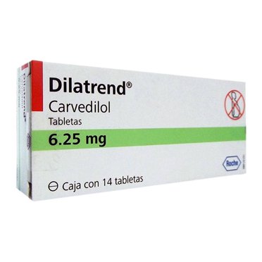 Dilatrend 6.25 mg 14 tabletas