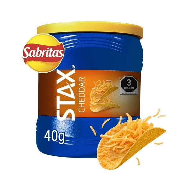 Papas Sabritas Stax queso cheddar 40 g