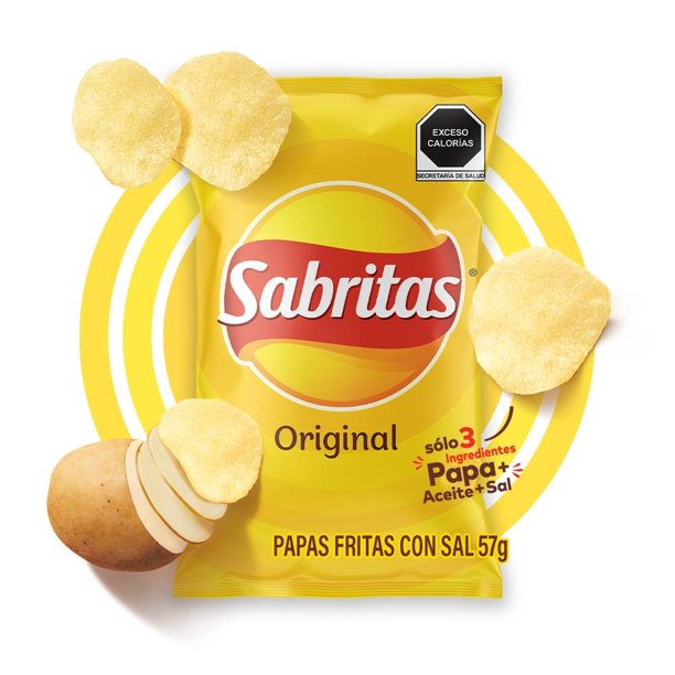Sabritas original con sal tamaño max 67 g