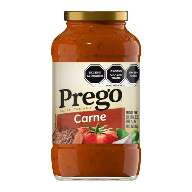 Salsa de tomate Campbell's Prego para pastas estilo italana con carne 680 g