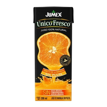Jugo de naranja Jumex Unico Fresco sin pulpa 200 ml