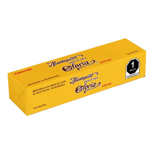 Mantequilla con sal Gloria barra 90 g