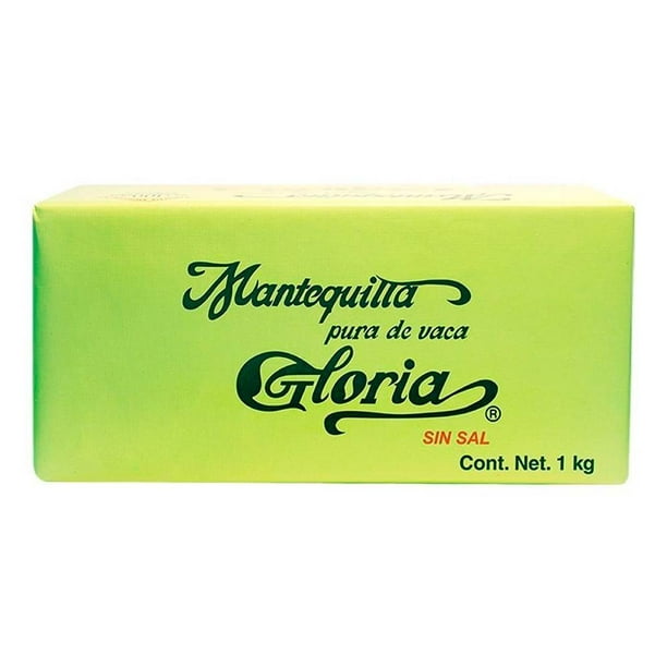 Mantequilla Gloria sin sal en barra 1 kg