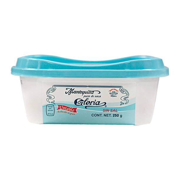 Mantequilla sin sal Gloria untable reducida en grasa 250 g