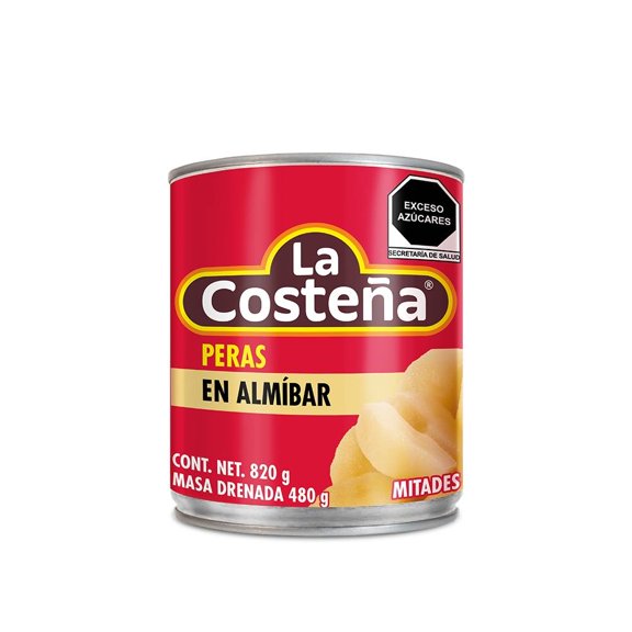 Peras en almíbar La Costeña en mitades 820 g