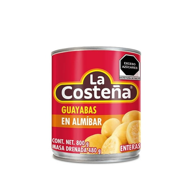 Guayabas en almíbar La Costeña enteras 800 g