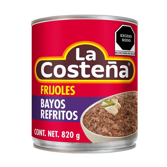 Frijoles bayos La Costeña refritos 820 g