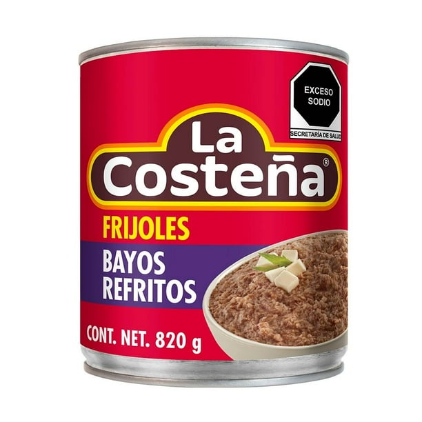Frijoles bayos La Costeña refritos en lata 820 g