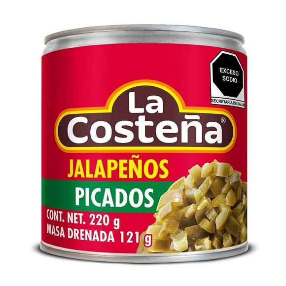 Chiles jalapeños La Costeña picados en escabeche 220 g