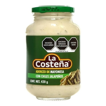 Mayonesa La Costeña con chiles jalapeños 420 g