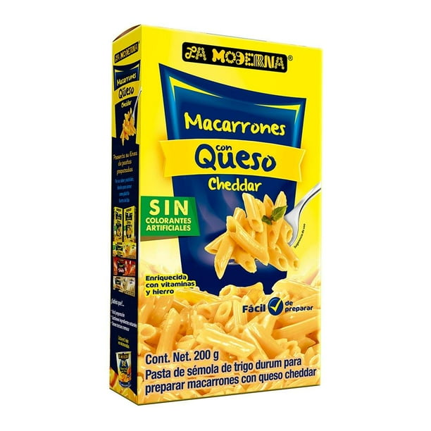 Macarrones La Moderna con queso cheddar 200 g