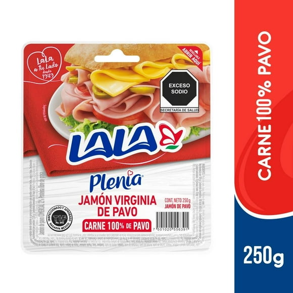 Jamón Virginia Lala Plenia de pavo 250 g