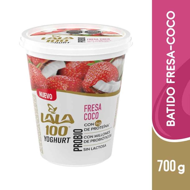 Yogurt batido Lala 100 fresa coco 700 g