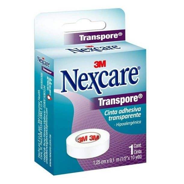 Cinta adhesiva Nexcare 3M transparente 1.25 cm X 9.1 m 1 pza