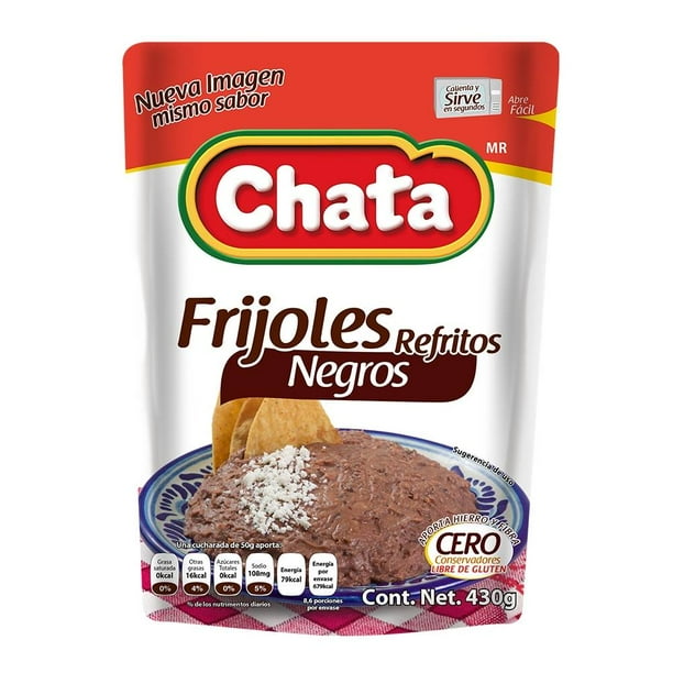 Frijoles Chata negros refritos 430 g