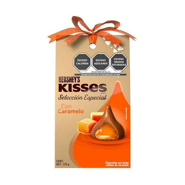 Chocolate con leche Hershey's Kisses selección especial caramelo 120 g