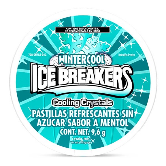 Pastillas Ice Breakers Wintercool sin azúcar 9.6 g