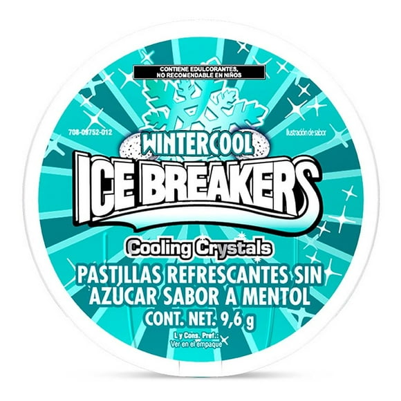 Pastillas Ice Breakers Wintercool sin azúcar 9.6 g