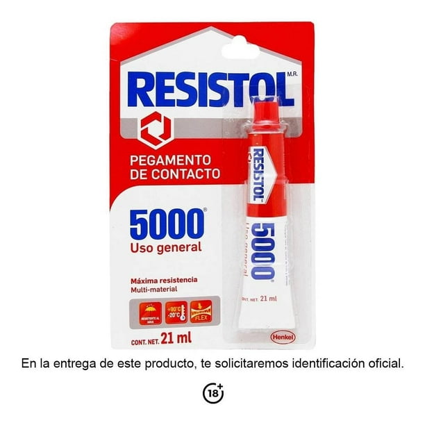 Pegamento de contacto Resistol 5000 uso general 21 ml