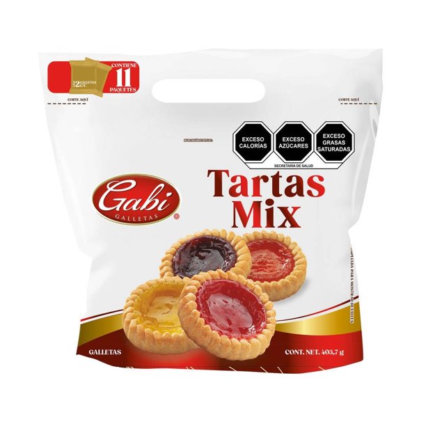 Galletas Gabi tartas con relleno de frutas 11 paquetes de 400 g