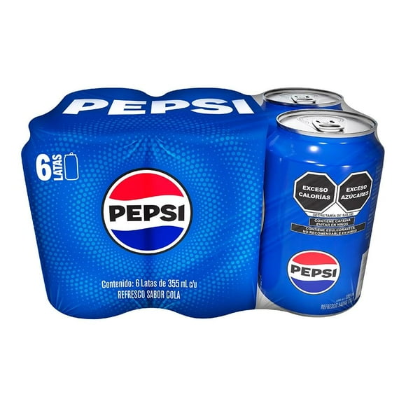 Refresco Pepsi 6 latas de 355 ml c/u