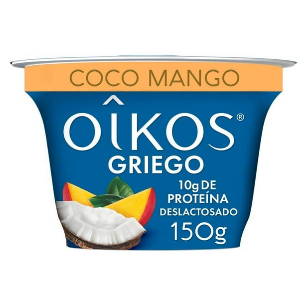 Yoghurt griego Oikos mango coco 150 g con 10 g de proteína