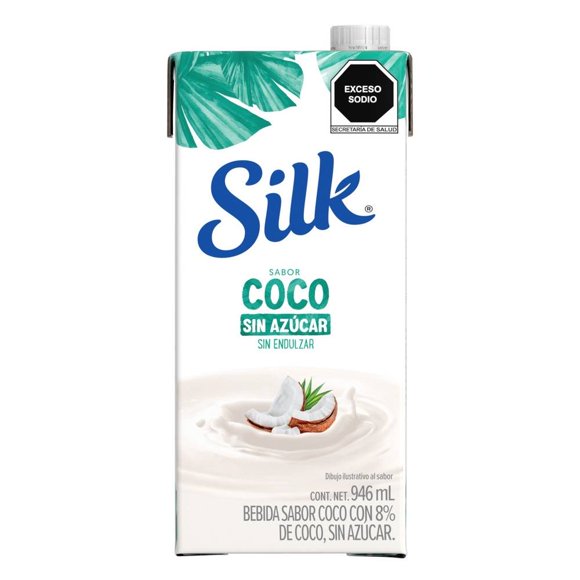 Bebida vegetal Silk sabor coco sin azúcar 946 ml