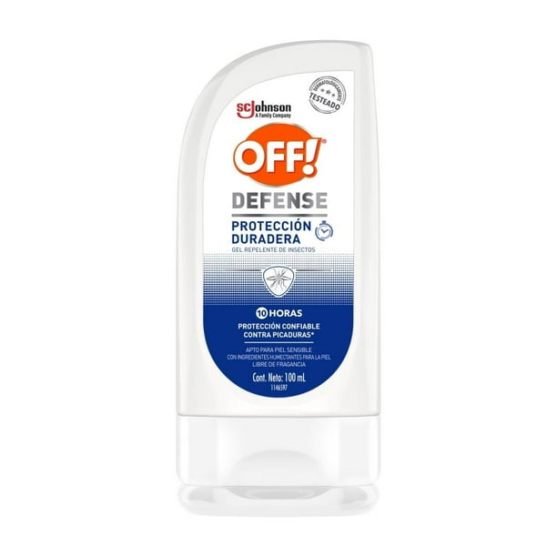 Repelente de insectos Off defense en gel 100 ml