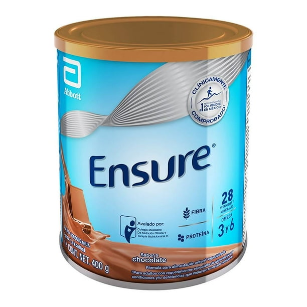 Fórmula para alimentación Ensure Clásico enteral especializada en polvo sabor chocolate 400 g