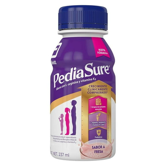 Fórmula para alimentación Pediasure enteral especializada sabor fresa 237 ml