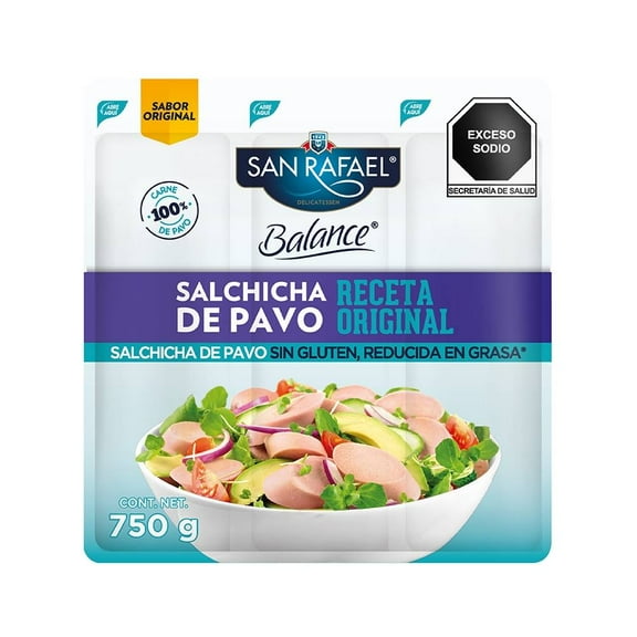 Salchicha de pavo San Rafael Balance 750 g