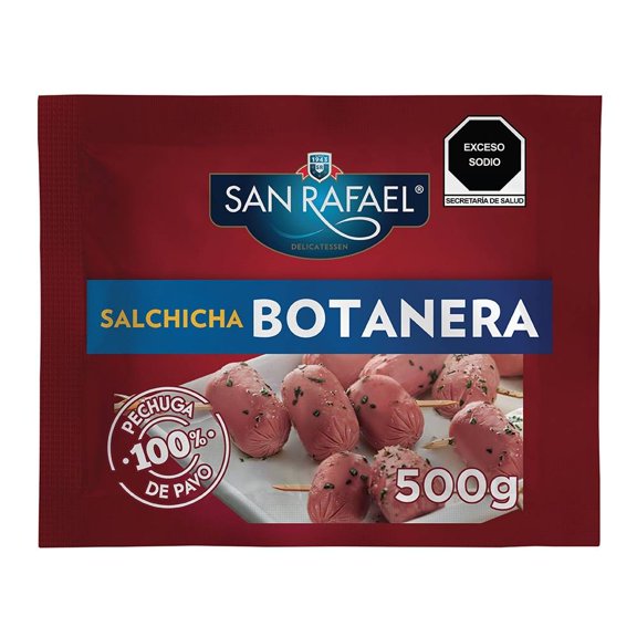 Salchicha de pavo San Rafael botanera 500 g