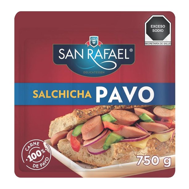 Salchicha de pavo San Rafael 750 g