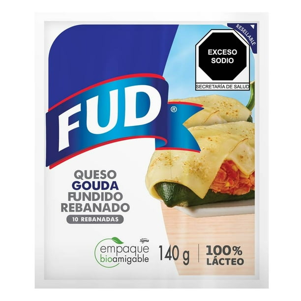 Queso gouda FUD rebanadas cuadradas 140 g