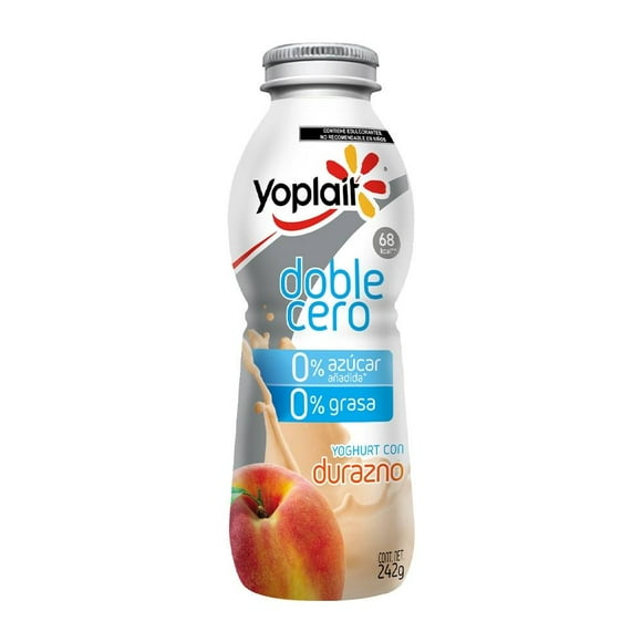 Yoghurt bebible Yoplait Doble Cero con durazno 242 g