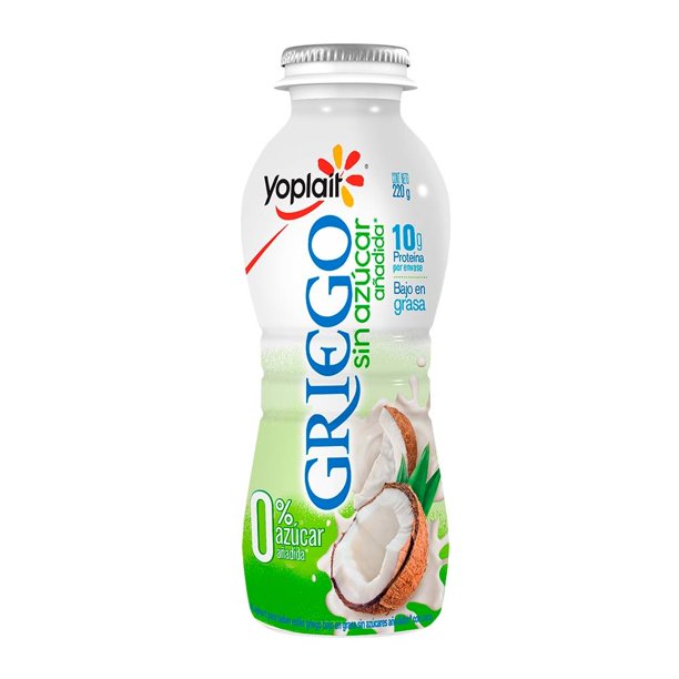 Yoghurt bebible Yoplait Griego sin azúcar con coco 220 g