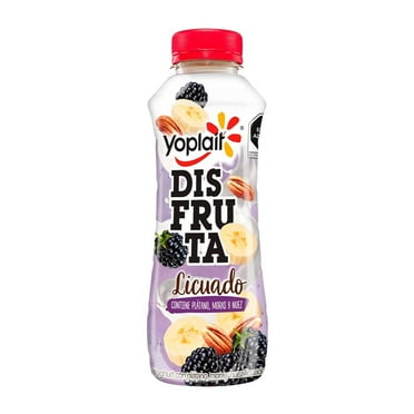 Yoghurt bebible Yoplait Disfruta plátano moras y nuez 307 g