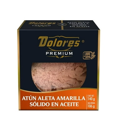 Lomo sólido de atún aleta amarilla Dolores premium en aceite 140 g