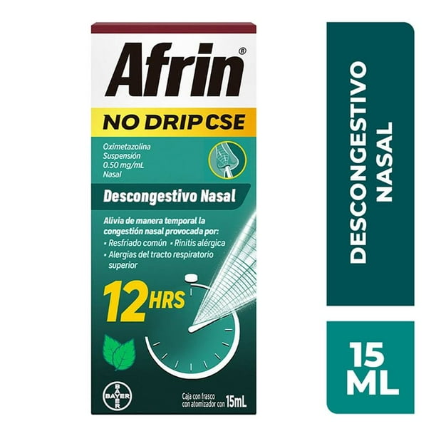 Afrin No Drip CSE para congestión severa con mentol 15 ml